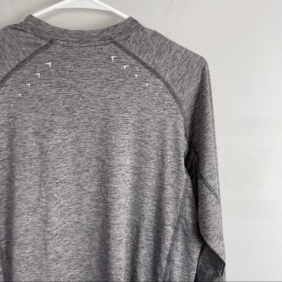 NWT FOSSA athletic jersey knit top grey space dye - Picture 8 of 8